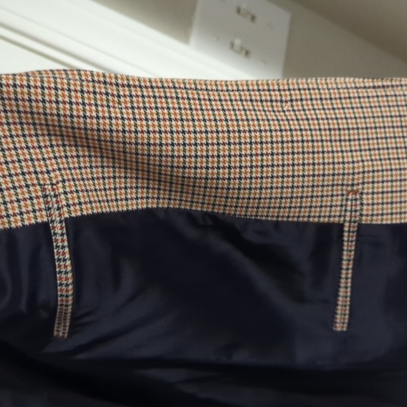 NWT Tory Burch Brown Houndstooth Blazer with Contrasting Collar Sz 2 $250 - Picture 4 of 7